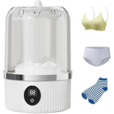 Imagem de Máquina de lavar roupa íntima, mini máquina de lavar portátil atualizada, lavadora, roupa íntima recarregável, limpa profundamente roupas pequenas para apartamento, dormitório, trailer, viagens e uso