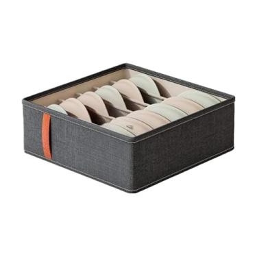 Imagem de Kit Organizador Para Gaveta De Roupa íNtima – Com Compartimentos Para Meias(6 quadrados(1 peças))