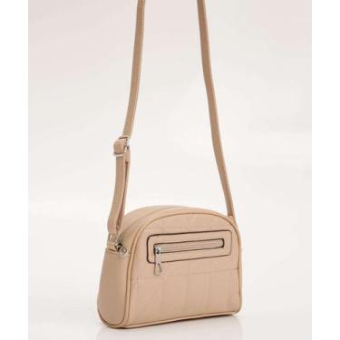 Imagem de Bolsa Transversal Crossbody Feminina Matelassê Marisa-81671, Bege, UN