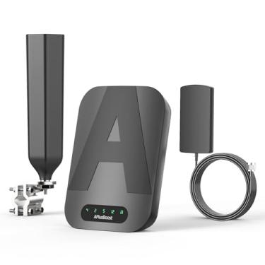 Imagem de Amplificador de celular para trailer, caminhonete, amplifica 4G LTE para Verizon, AT&T, T-Mobile e todas as operadoras dos EUA na banda 4/12/13/17/5/2/25, compatível com 5G, amplificador de célula de