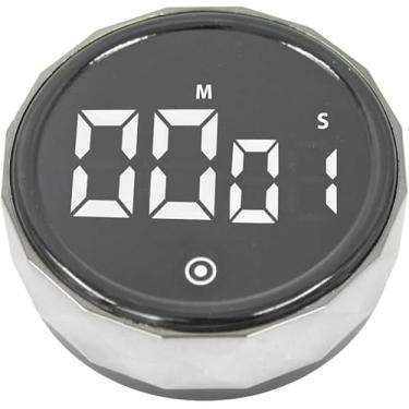 Imagem de Cronômetro Timer Digital LED Magnético – Ajuste por Rotação, Alarme com 3 Volumes, Para Cozinha, Estudos e Treinos