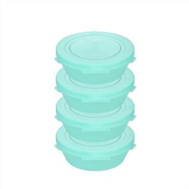 Imagem de Genérico, KIT ORGANIZADOR CONY TRANSLÚCIDOS 600 ml VERDE - 4 pçs