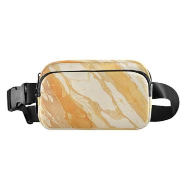 Imagem de CEBUGI Pochetes de caminhada para homens e mulheres, pochetes modernas listradas de mármore resistentes à água com cinto ajustável para treino, viagem, corrida