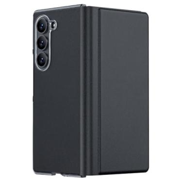 Imagem de Capa de telefone dobrável de proteção de luxo para Samsung Galaxy Z Fold7 5G Fold 7 6 5 4 3 Fold6 Fold5 Fold3 Fold4 acessórios, preta, para Samsung W24