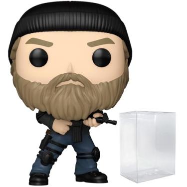 Imagem de POP TV: Stranger Things - Jim Hopper (Season 5) Funko Vinyl Figure (Bundled with Compatible Box Protector Case), Multicolor, 3.75 inches