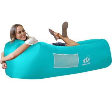 Imagem de Colchão de ar WEKAPO, espreguiçadeira inflável 208x69x89 cm, impermeáv