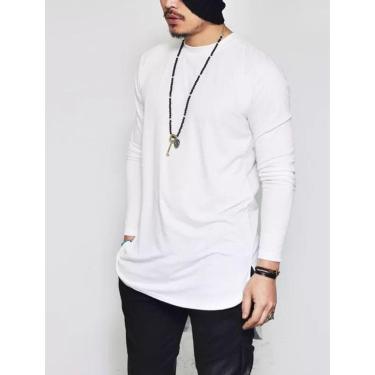 Imagem de Camiseta Manga Longa Longline Lisa Di Nuevo Masculina-Masculino