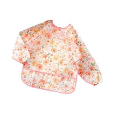 Imagem de Babadores Impermeáveis E De Fácil Limpeza Para Bebês, Macacão De Manga