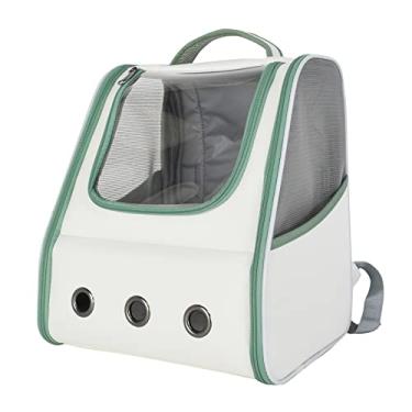 Imagem de Mochila Porta-Pets para Gatos com Malha Respirável Janela Transparente Bolsas de Viagem Pets Coleira Tapete Sono Alça Superior Cintos Ajustáveis Amortecidas Fecho Zíper