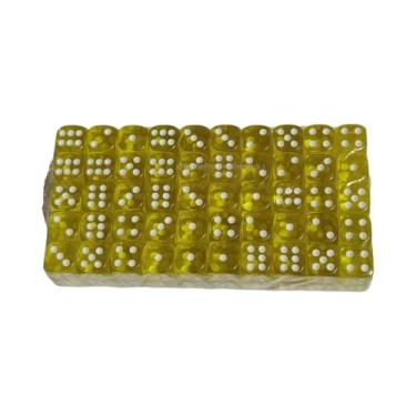 Imagem de Conjunto De Dados Acrílicos Coloridos De 6 Lados, 100 Peças, Dados Pad