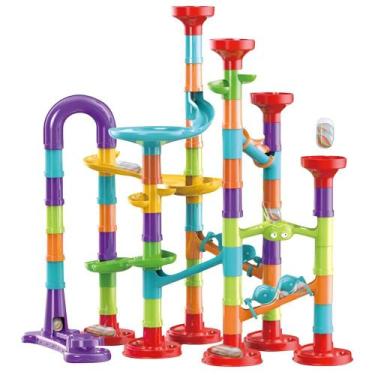 Imagem de Pista Montar Bolinhas 3D Moldável Brinquedo Educativo 113pçs - Futuro 