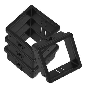 Imagem de TOYANDONA Bucha de tubo de 4 peças para equipamentos de fitness, encaixe de precisão para bucha de tubo oco para tubos quadrados, melhora a estabilidade, reduz a agitação de academias domésticas