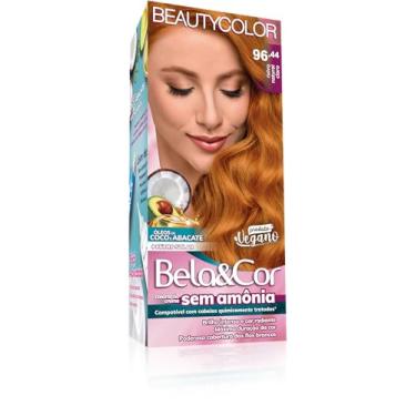 Imagem de Coloração Bela&Cor Sem Amônia - 96.44 Ruivo Natural Claro