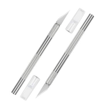 Imagem de Kit 2 estilete bisturi, estilete de precisão, aeromodelismo, remoção de telas, scrapbook