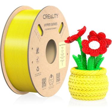Imagem de Filamento Hyper Petg 3d Creality-1,75mm 1kg 600mm/s Rapid Amarelo