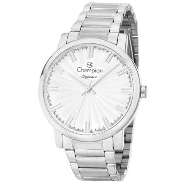 Imagem de Relógio masculino prata Champion 40mm CN26037Q-Masculino