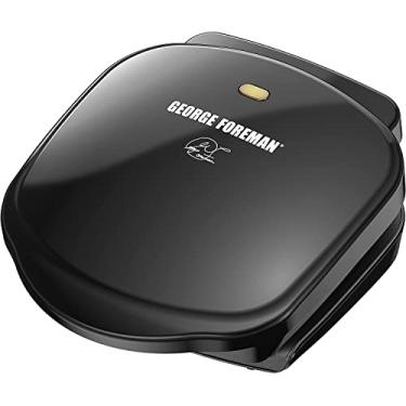 Imagem de George Foreman GR10B Prato clássico elétrico para ambientes internos Grill e Panini Press, preto