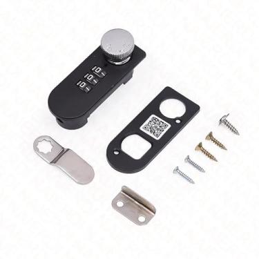 Imagem de Fechadura de gaveta com senha combinada, fechaduras de armário inteligentes, trava de segurança para móveis, mecânica, adequada 1 peça (liga de bloqueio único)