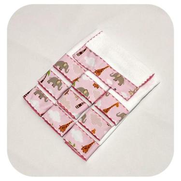Imagem de 6 Toalhas de Ombro para Bebê 100% Algodão 40x20 cm - Mãe e Filho Enxov