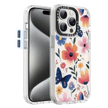 Imagem de GuardCrew Capa para iPhone 15 Pro, [proteção contra quedas de grau militar de 3,8 m à prova de colisão] [antiamarelamento e antidescasca] Capa fina de TPU transparente à prova de choque para iPhone 15