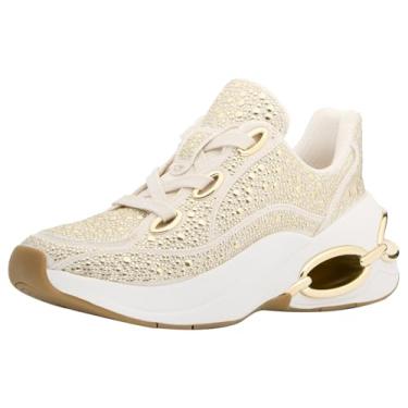 Imagem de Michael Kors Tênis feminino Toni Trainer, Creme, 36