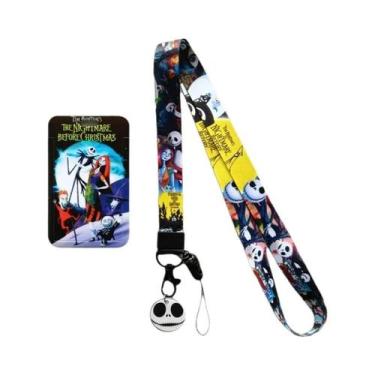 Imagem de Porta-Crachá Jack Skellington Com Cordão, Chaveiro De Pescoço Tema O E