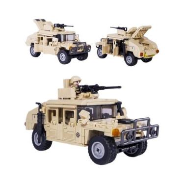 Imagem de Blocos De Montar Veículo Tanque Série Militar H1 Para Meninos 265PCS B