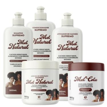 Imagem de Kit Sh + Cond + Ativador Mel Natural + Mel cola 500g + Mask - Trihair