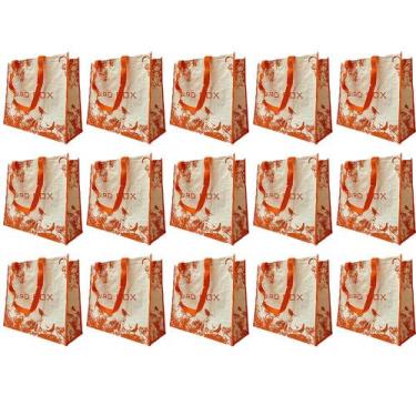 Imagem de Bolsa Ecobag Sacola De Ombro Reutilizavel Kit 15 Uni Ecologica Compras