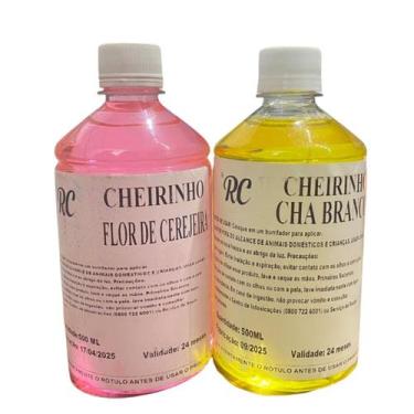 Imagem de Kit Cheirinho de Ambiente Chá Branco e Flor de cerejeira RC 500ml cada