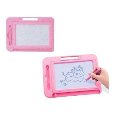 Imagem de Lousa Mágica Grande Infantil com Cores Sortidas - POP Brinquedo, Rosa