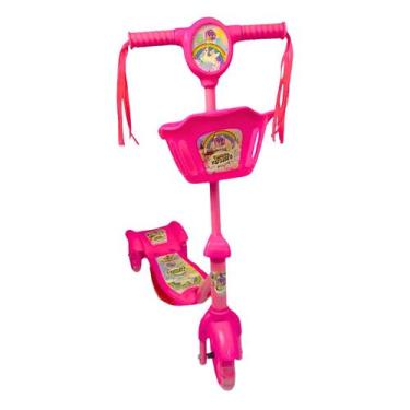 Imagem de patinete infantil com luzes led e som para menino e menina 3 rodas ref