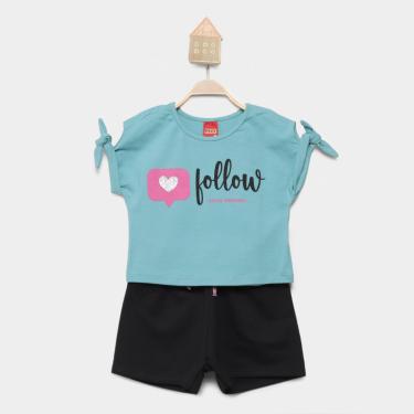 Imagem de Conjunto Curto Infantil Kyly Estampado Menina-Feminino