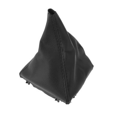 Imagem de Hihaha Polaina de câmbio de marchas para BMW F30 F31 2012-2018 capa de botão de alavanca de câmbio capa de câmbio couro à prova de poeira 1 peça preta