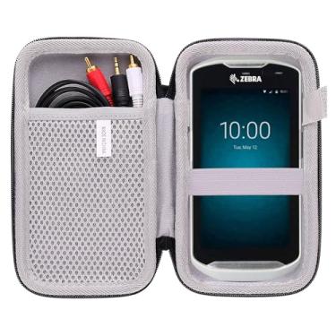 Imagem de JINMEI Estojo de armazenamento rígido de EVA compatível com Zebra TC56 Scanner/TC52/TC52x/ TC51/TC57/TC57x/ TC21/ TC26 Caixa de armazenamento protetora de scanner de código de barras portátil