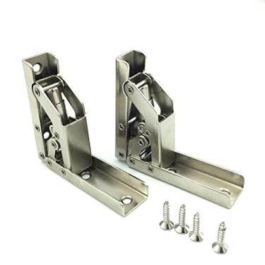 Imagem de Dobradiças 2 peças dobráveis, sem perfuração, com parafusos, armário à prova de arranhões, móveis, dobradiça, porta de armário de aço laminado a frio, ferragens