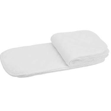 Imagem de Luqeeg Inserção de Fralda de Pano de Algodão Macio e Respirável para Bebês, Capacidade Dupla de Absorção de água, 10 Peças para 0-2 Anos de Idade (Seis camadas (32 * 12cm))