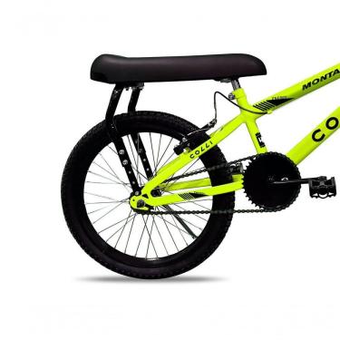 Imagem de Bicicleta Colli Montadinha Aro 20 Selim Mobik Bagageiro Cor Amarelo Neon Tamanho Do Quadro 12 Amarelo