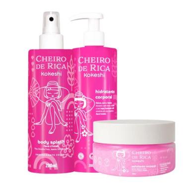Imagem de Kit Hidratante Esfoliante Body Splash Cheiro de Rica Kokeshi - Kokeshi
