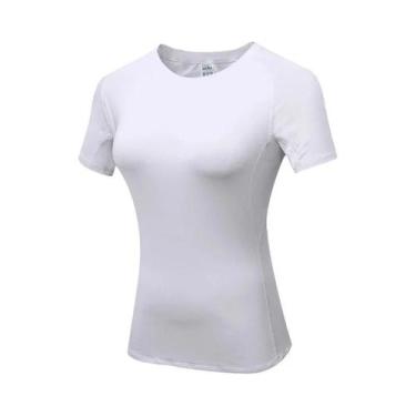 Imagem de Camiseta De Compressão Feminina De Secagem Rápida, Manga Curta, Para Y