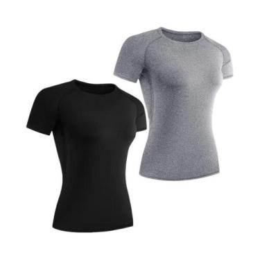 Imagem de Camiseta De Compressão Feminina De Secagem Rápida, Manga Curta, Para Y