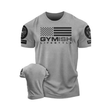 Imagem de Camiseta Masculina De Verão Para Treino Muscular, Gola Redonda Respirá