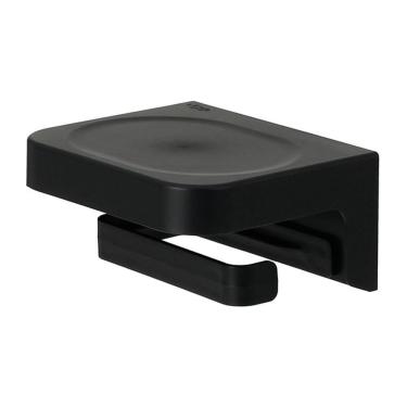 Imagem de Porta Papel Higiênico de Parede Eleve - Preto - Ou