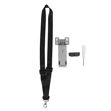 Imagem de Suporte para tablet drone com cordão dobrável e espesso suporte para montagem em suporte para RC N1 Liga de controle remoto Nylon Plástico Cinza Preto 150 x 71 mm 56 x 20 mm