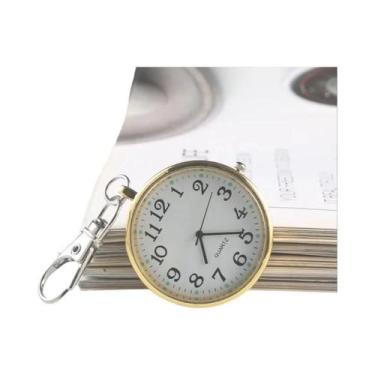 Imagem de Relógio De Bolso De Quartzo Pequeno E Fofo Com Chaveiro Para Homens, M
