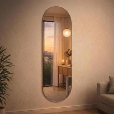 Imagem de Espelho 150X40cm Corpo Inteiro Decorativo Para Quarto Banheiro Sala Cl