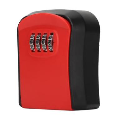 Imagem de Hyuduo Núcleo de Bloqueio Confiável, Ampla Aplicabilidade, Excelente Desempenho, Caixa de Bloqueio de Chave Montada na Parede, Caixa de Combinação de 4 Dígitos, Cofre Portátil para Segurança Com