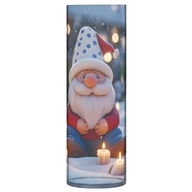 Imagem de Qilmy Vaso de gnomo fofo de Natal para flores, vaso de belas artes, decoração de casa para escritório, sala de jantar, sala de estar, casamento337