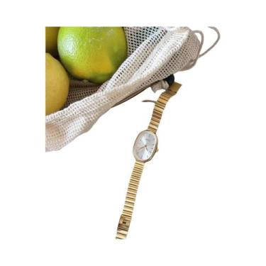 Imagem de Relógio De Quartzo Dourado Feminino Vintage De Alta Moda Com Pulseira 