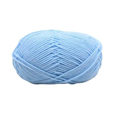 Imagem de Fio De Lã Macia De Algodão 50g Para Crochê E Tricô, Anti-Pilling, Para